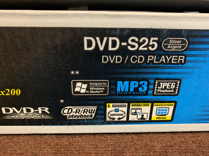 Panasonic DVD-S25 CD/DVD Single Player * Remote * Box
