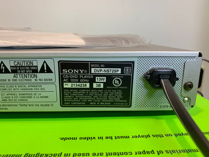 Sony DVP-NS725P CD/DVD Player * Remote * Box