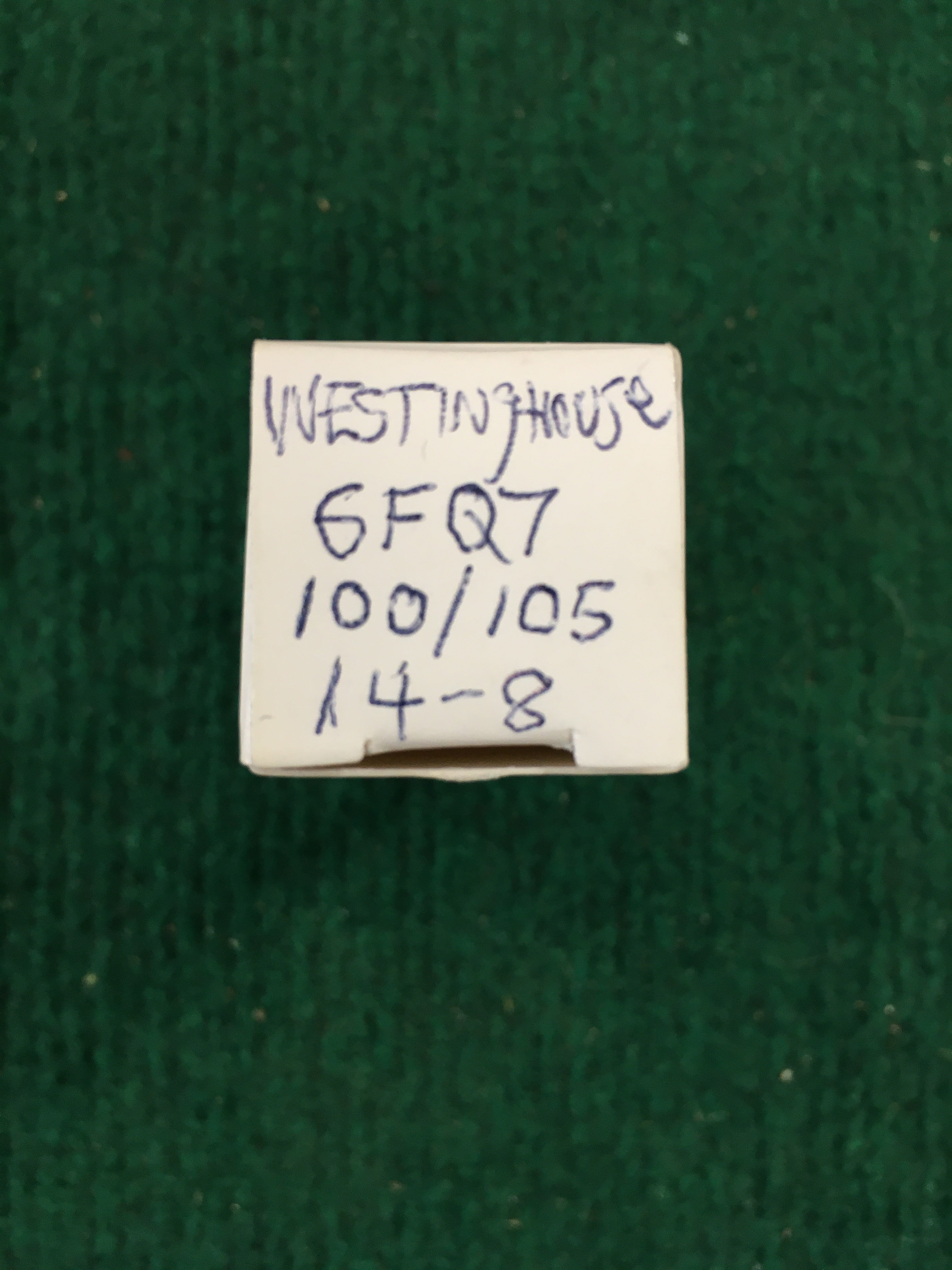 Westinghouse 6FQ7 Vacuum Tube * Tested 100/105