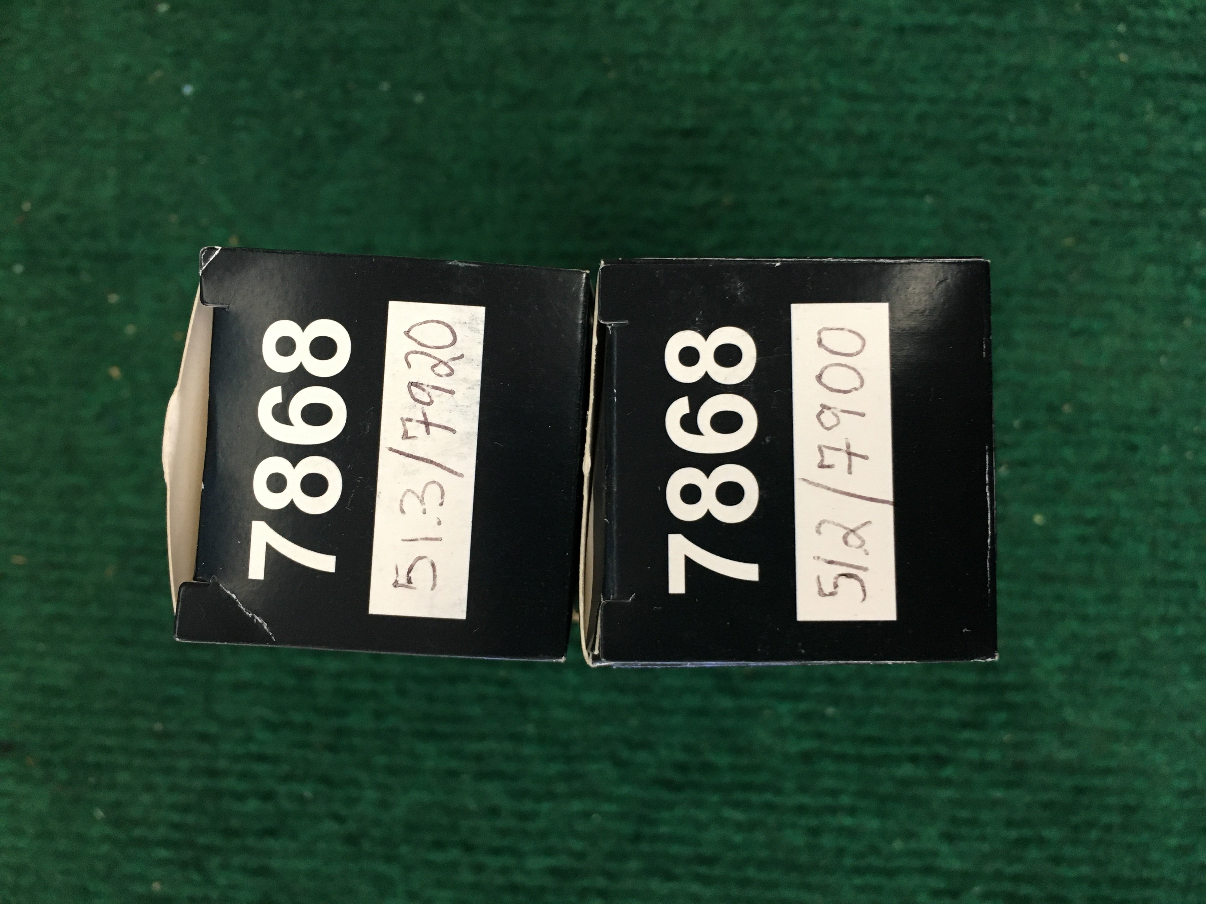 Electro-Harmonix 7868 Vacuum Tubes * Matched Pair * Tested 51.3/7920 51.2/7900