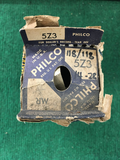 Philco 5Z3 Vacuum Tube * Tested 118/118