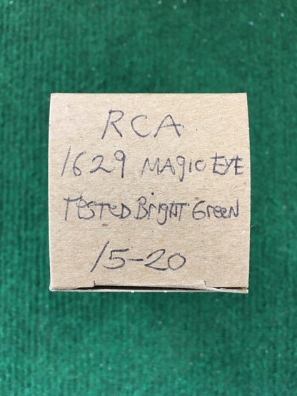 RCA 1629 Magic Eye Vacuum Tube * Tested Bright Green