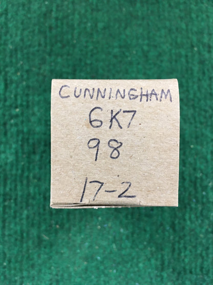 Cunningham 6K7 Vacuum Tube * Tested 98