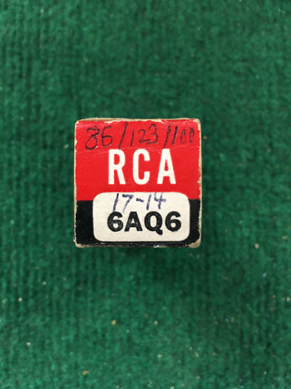 RCA 6AQ6 Vacuum Tube * Tested 86/123/100