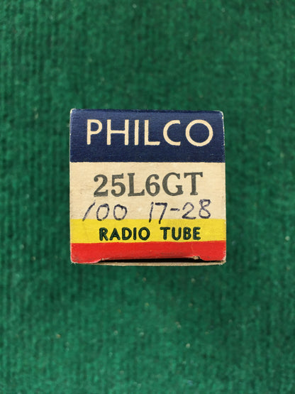 Philco 25L6GT Vacuum Tube * Tested 100