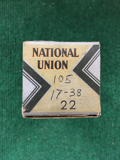 National Union Type 22 Vacuum Tube * Tested 105