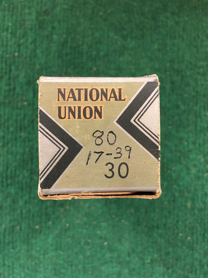 National Union Type 30 Vacuum Tube * Tested 80