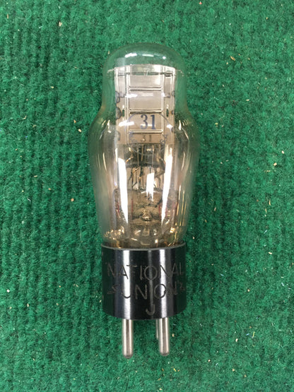 National Union Type 31 Vacuum Tube * Tested 100