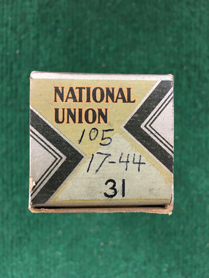National Union Type 31 Vacuum Tube * Tested 105