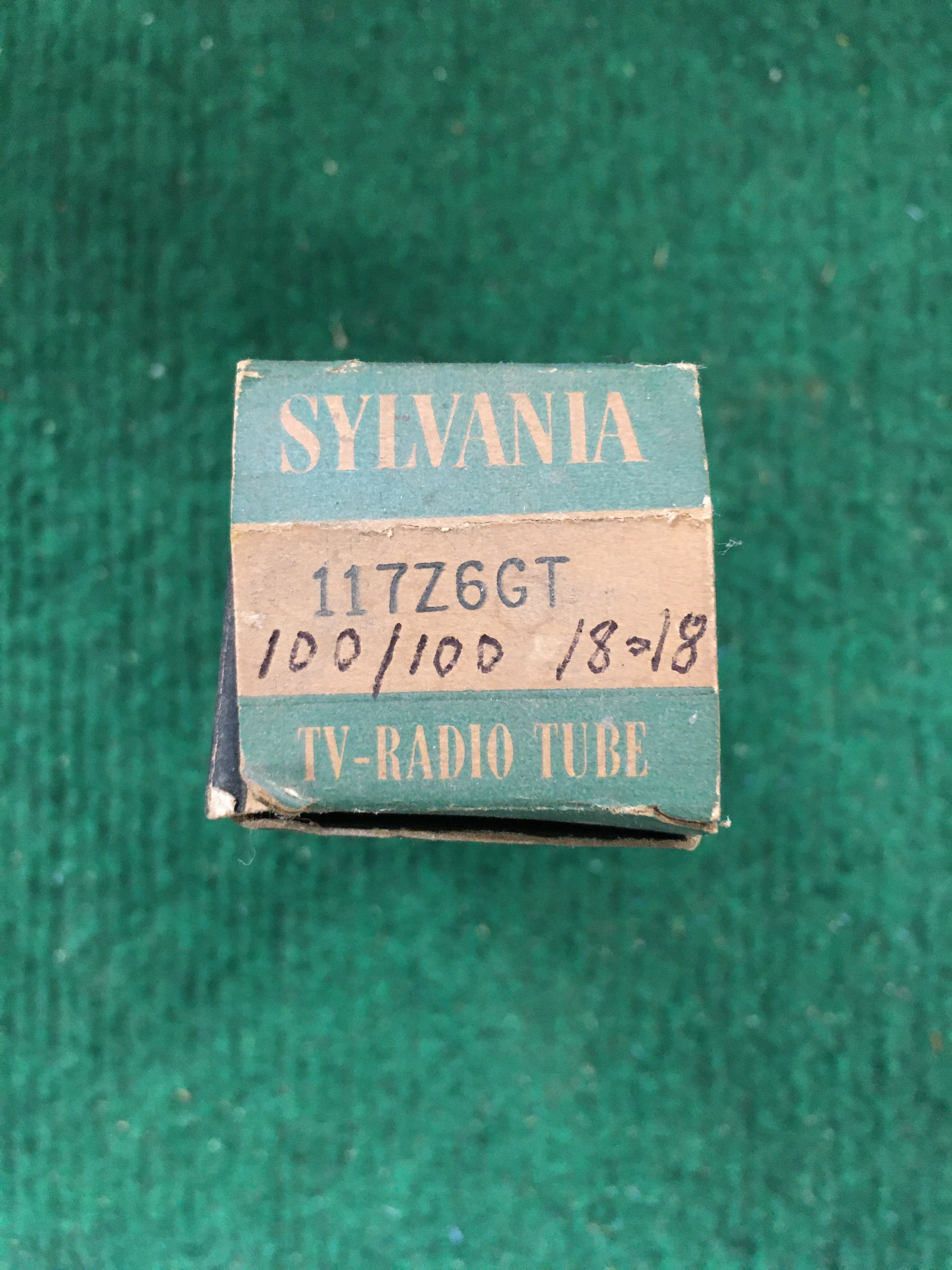 Sylvania 117Z6GT Vacuum Tube * Tested 100/100