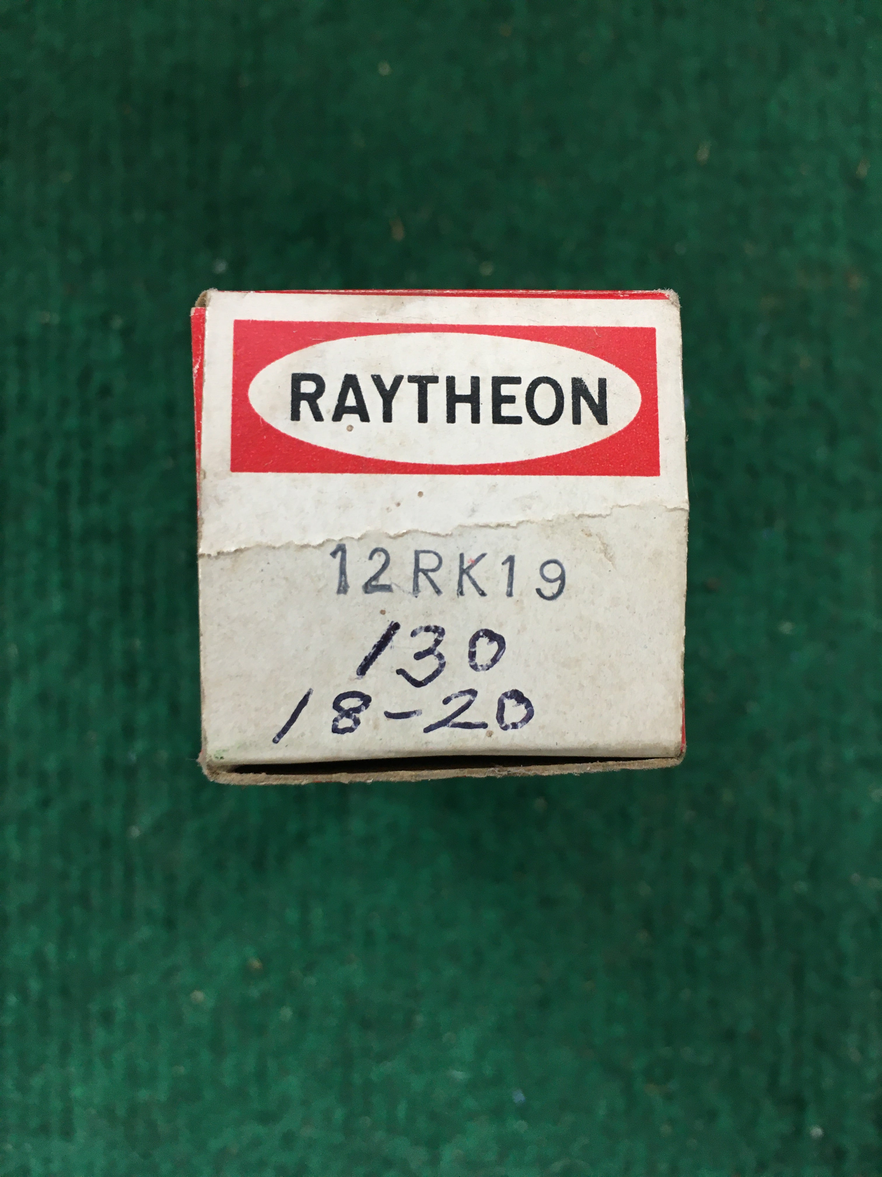 Raytheon 12RK19 Vacuum Tube * Tested 130