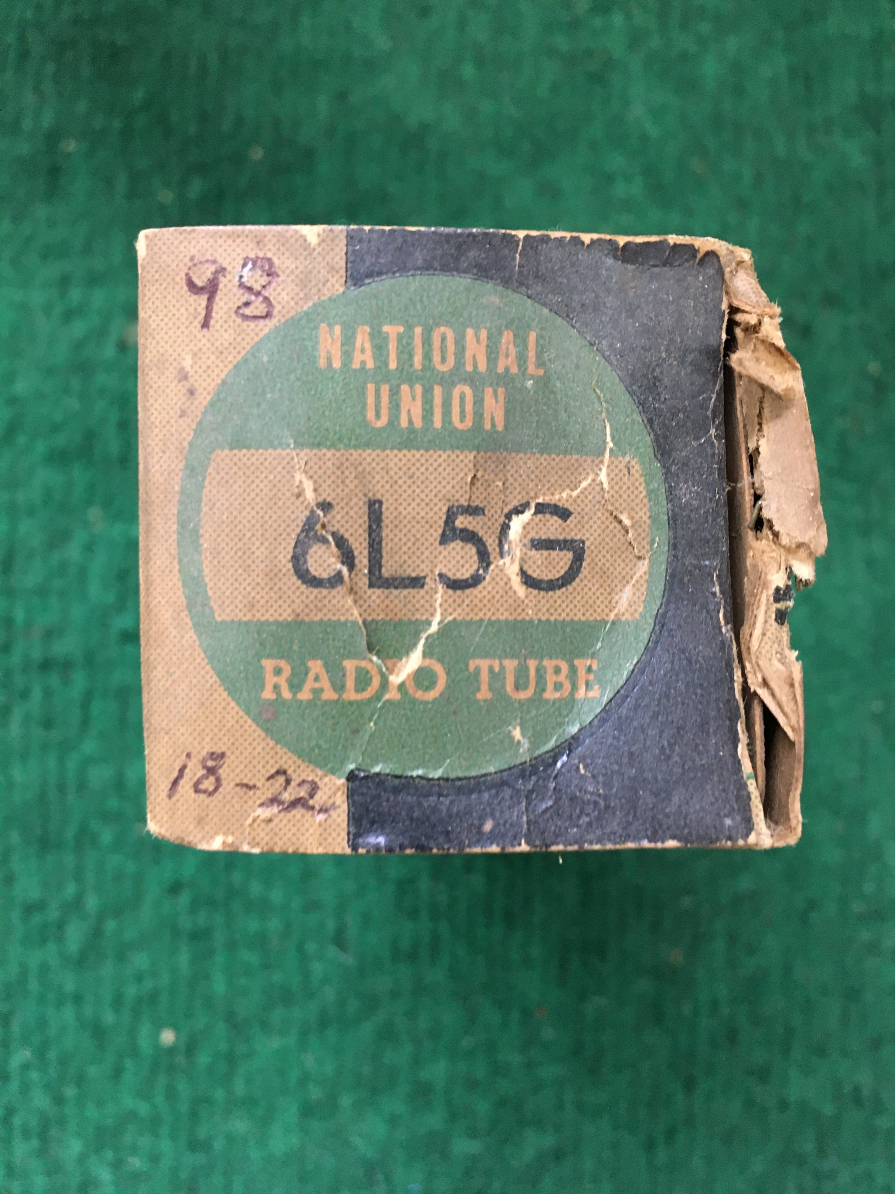 National Union 6L5G Vacuum Tube * Tested 98