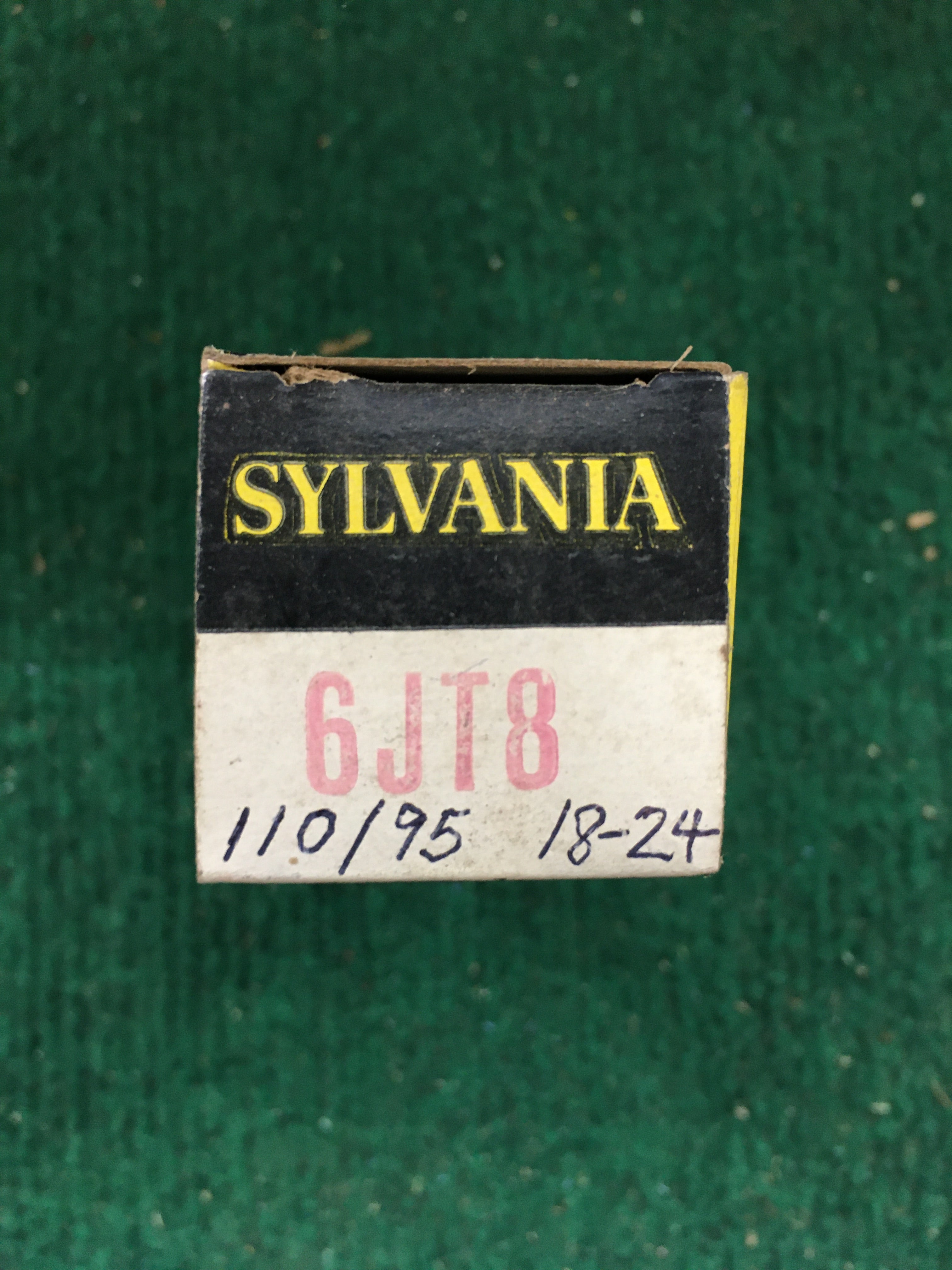 Sylvania 6JT8 Vacuum Tube * Tested 110/95