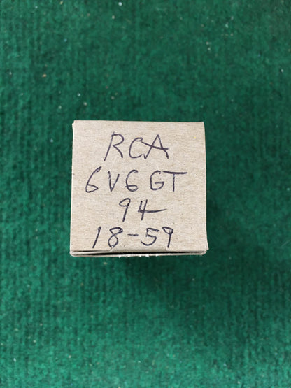 RCA 6V6GT Vacuum Tube * Tested 94