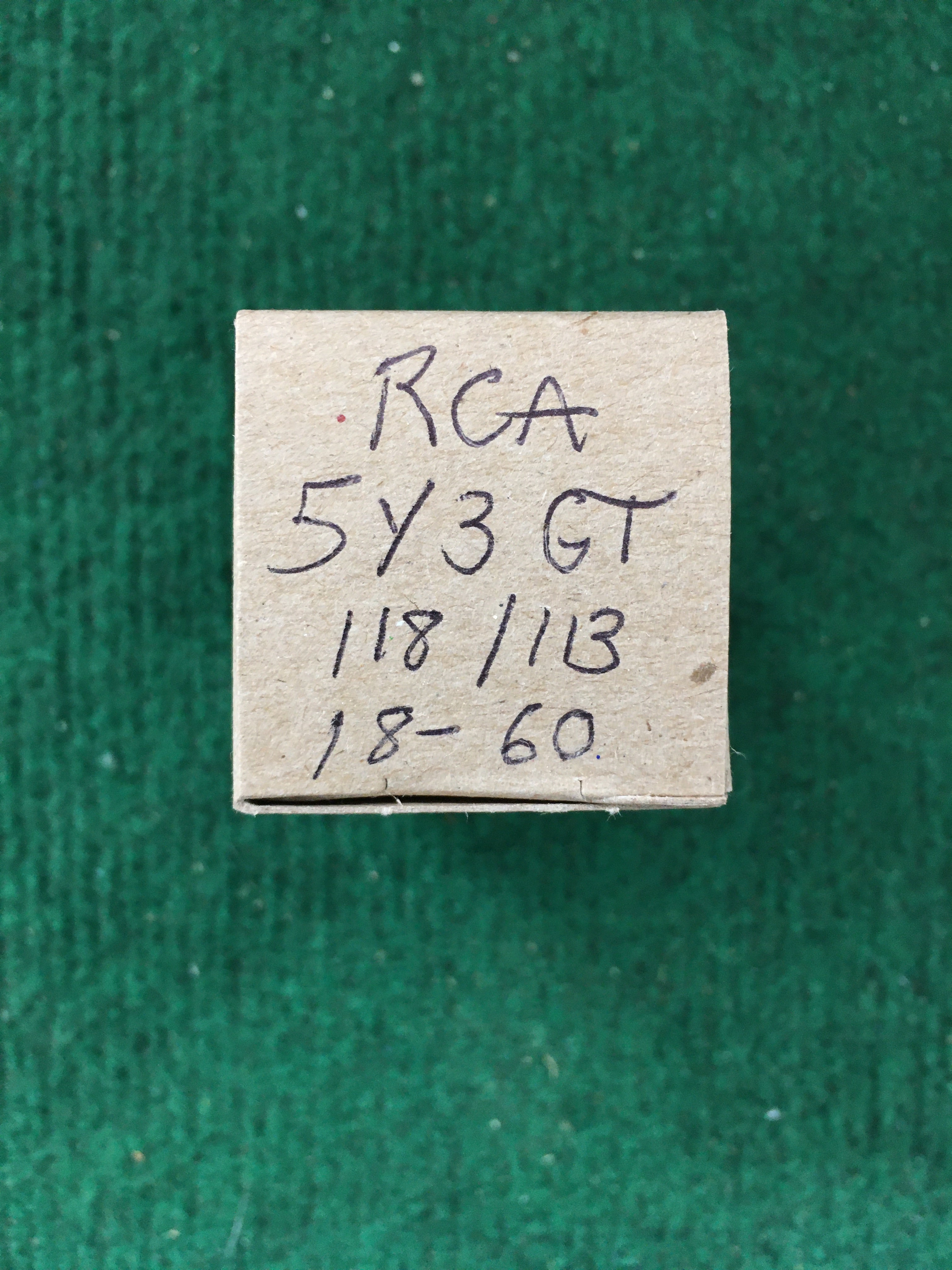 RCA 5Y3GT Vacuum Tube * Tested 118/113