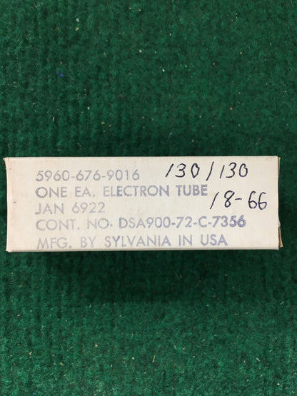 Sylvania JAN 6922 Vacuum Tube * Tested 130/130