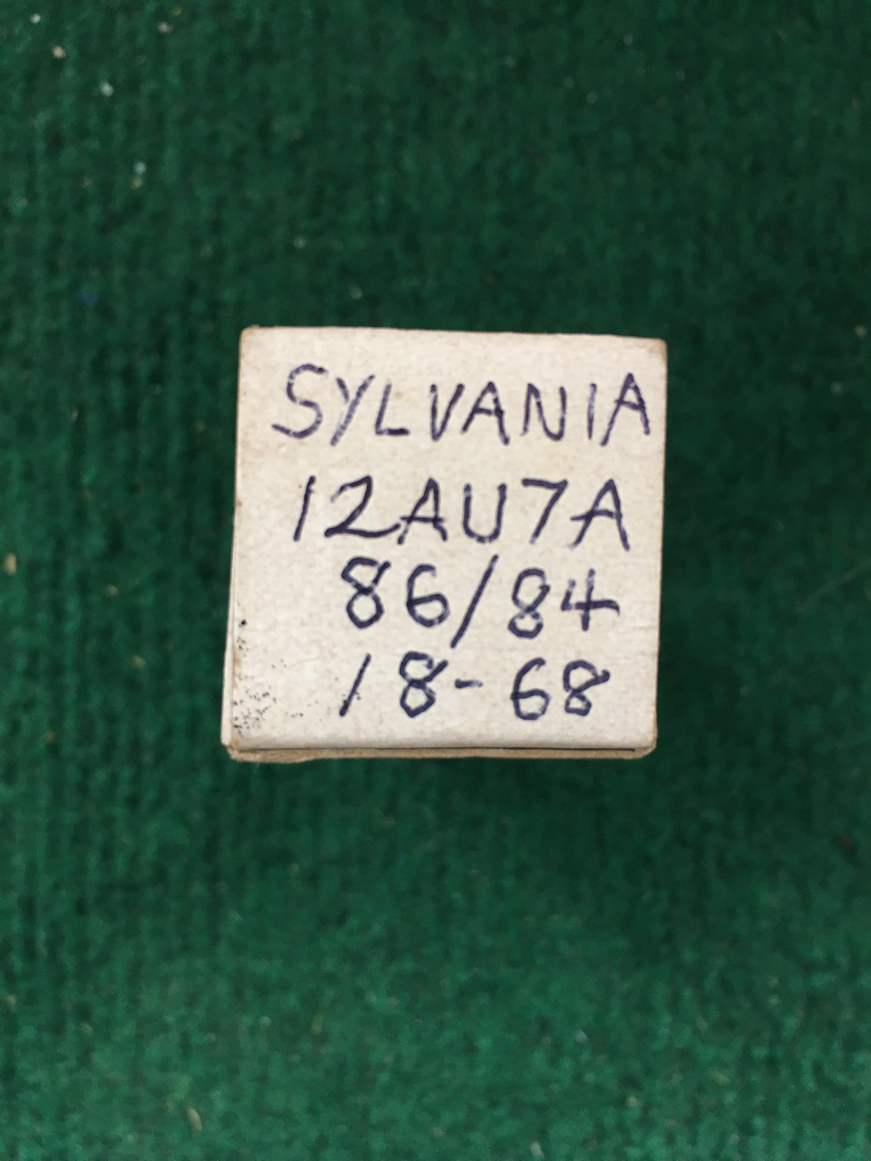Sylvania 12AU7A Vacuum Tube * Tested 86/84