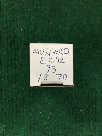 Mullard EC92 Vacuum Tube * Tested 93