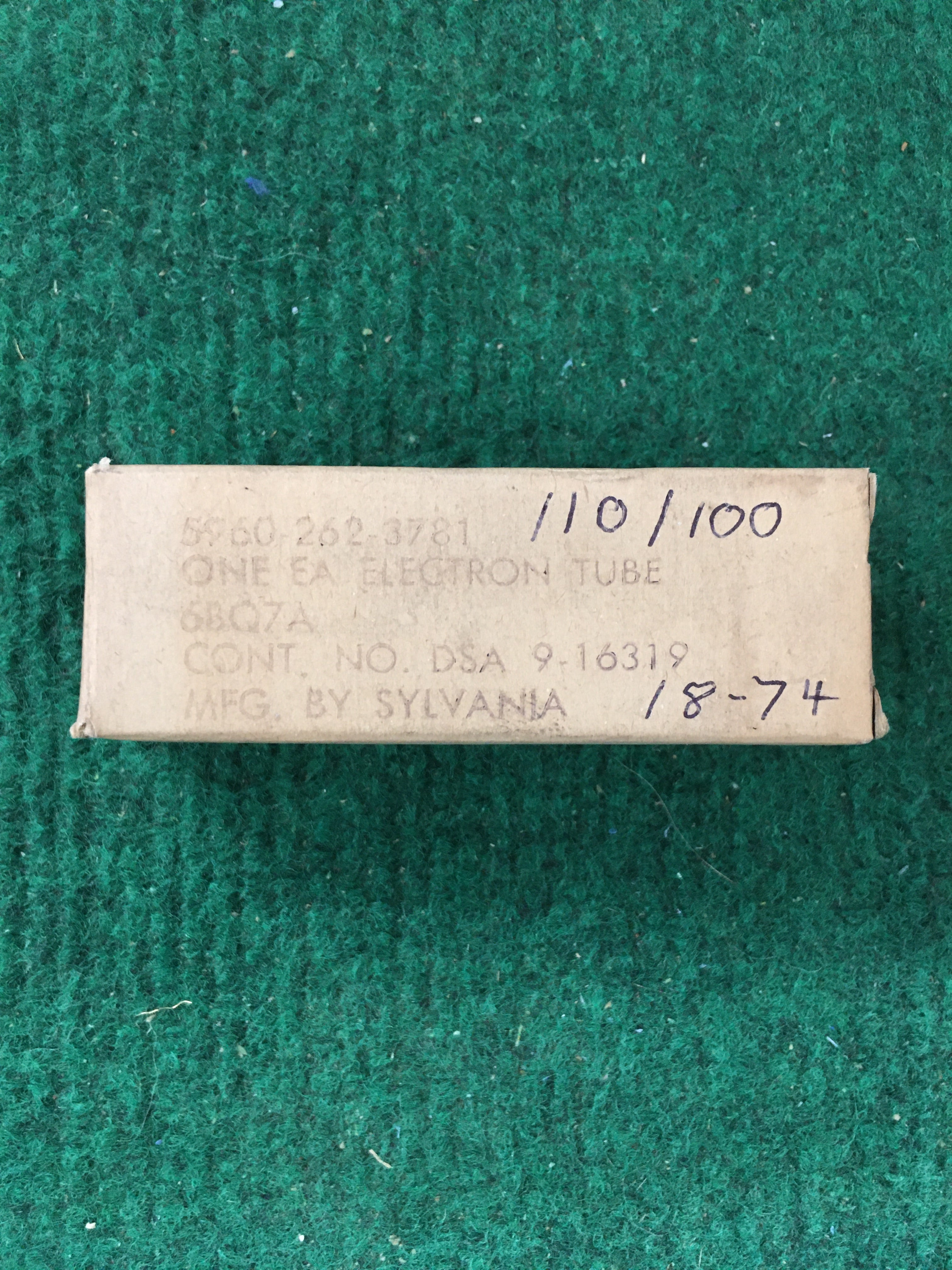 Sylvania 6BQ7A Vacuum Tube * Tested 110/100