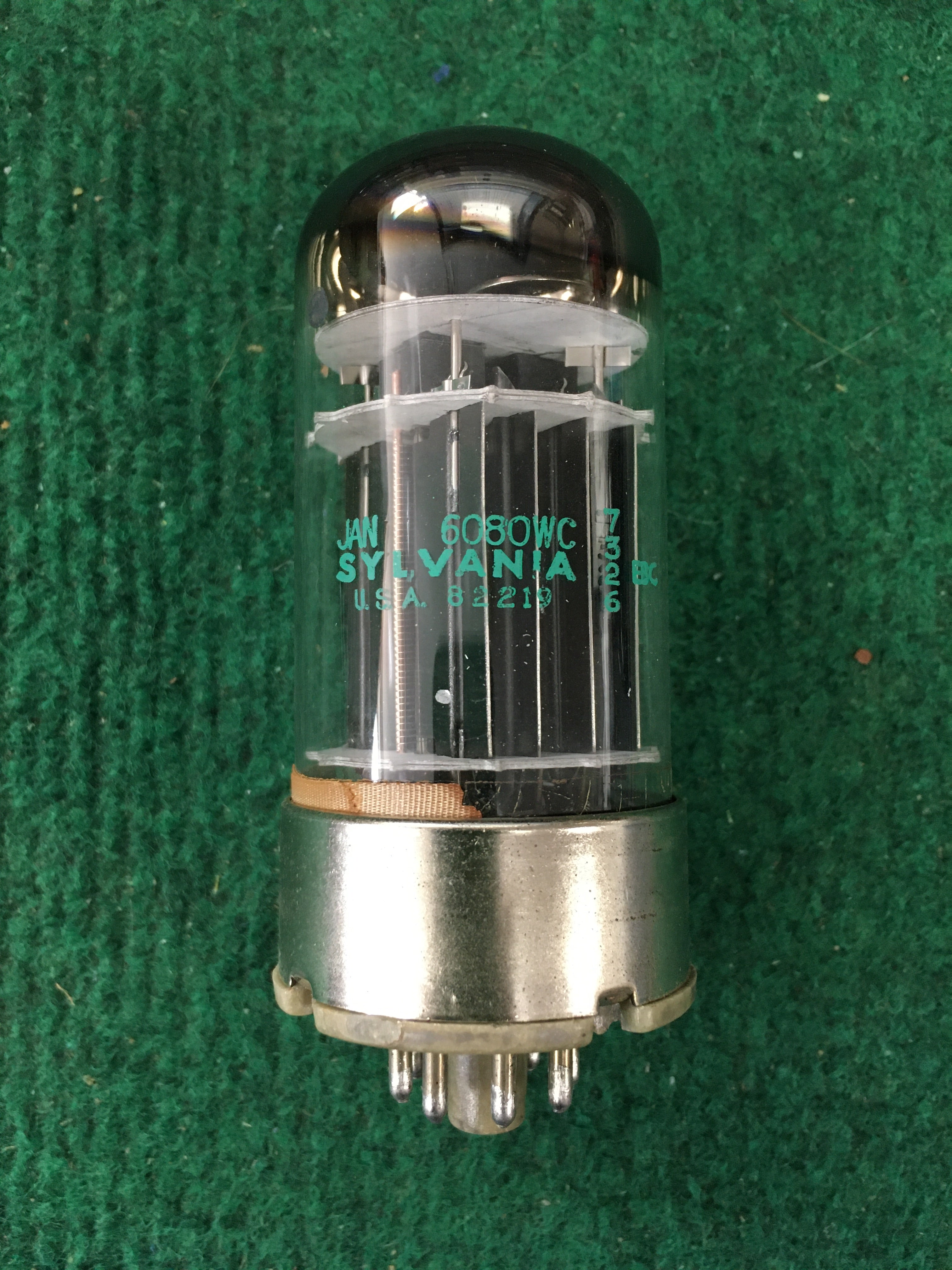 Sylvania JAN 6080WC Vacuum Tube * Tested 115/115