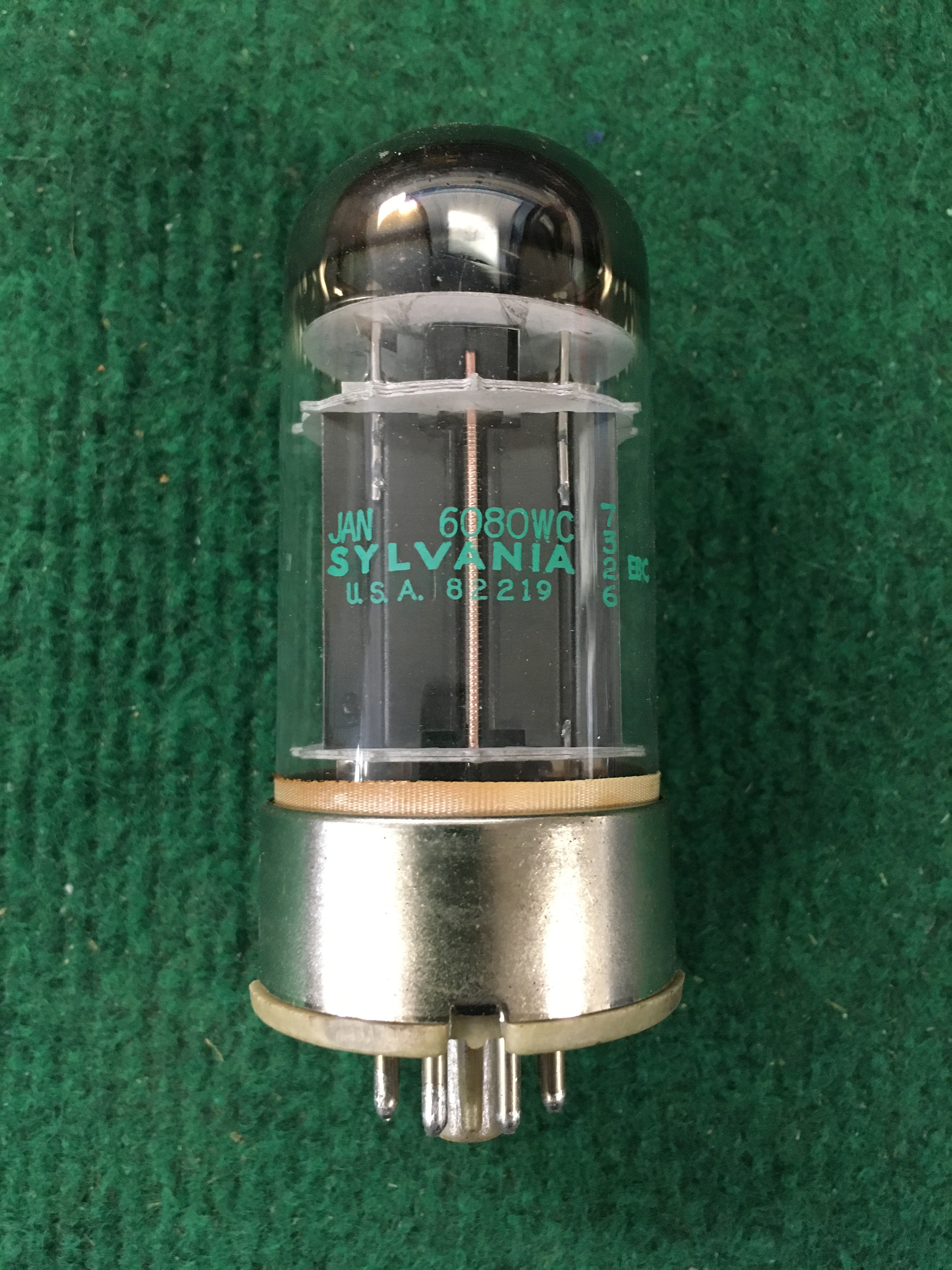 Sylvania JAN 6080WC Vacuum Tube * Tested 115/115