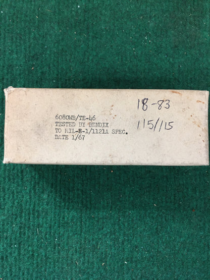 Bendix JAN 6080WB Vacuum Tube * Tested 115/115