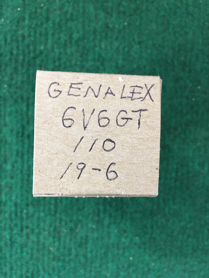 Genalex 6V6GT Vacuum Tube * Tested 110