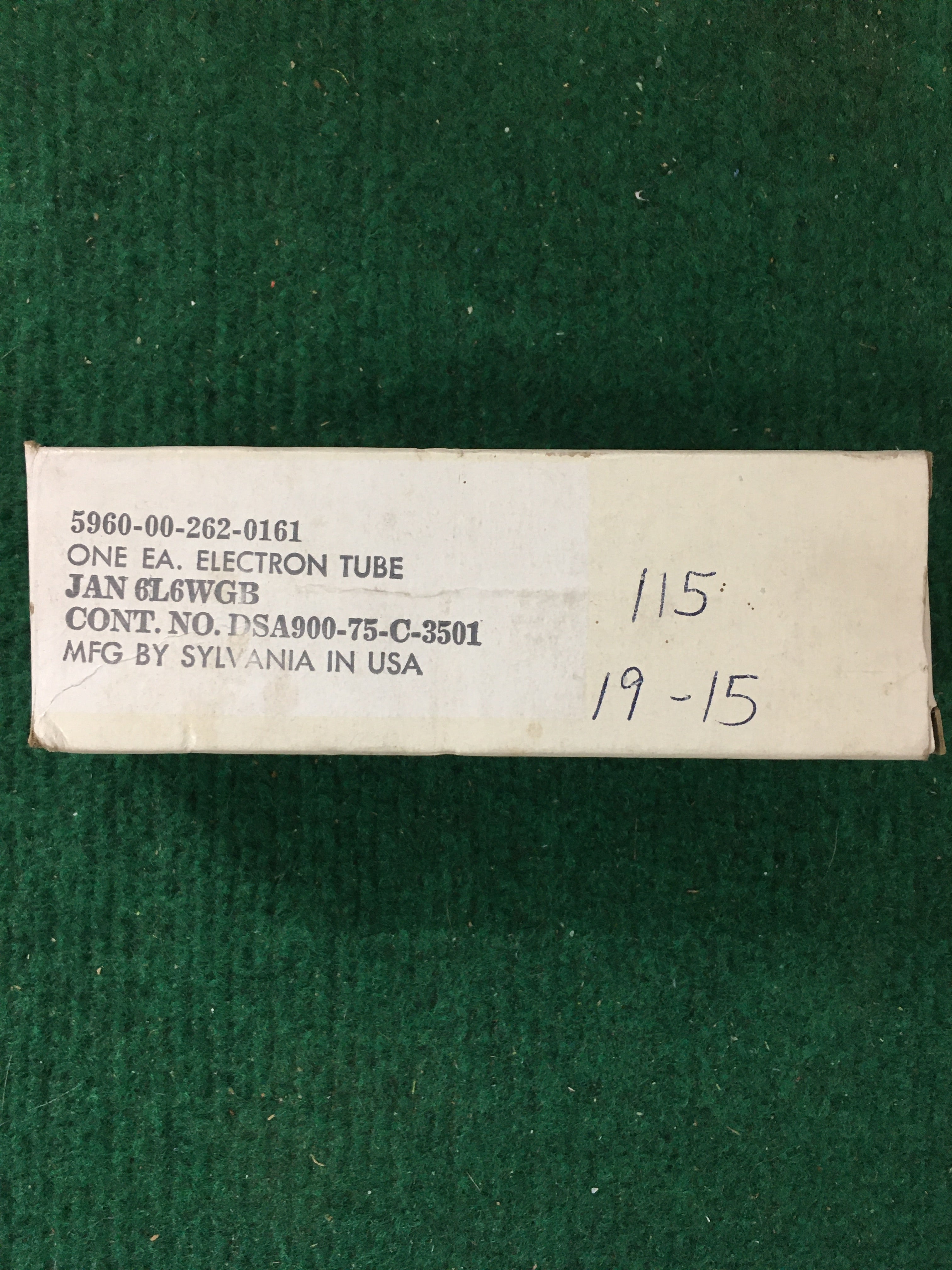 Sylvania JAN 6L6WGB Vacuum Tube * Tested 115