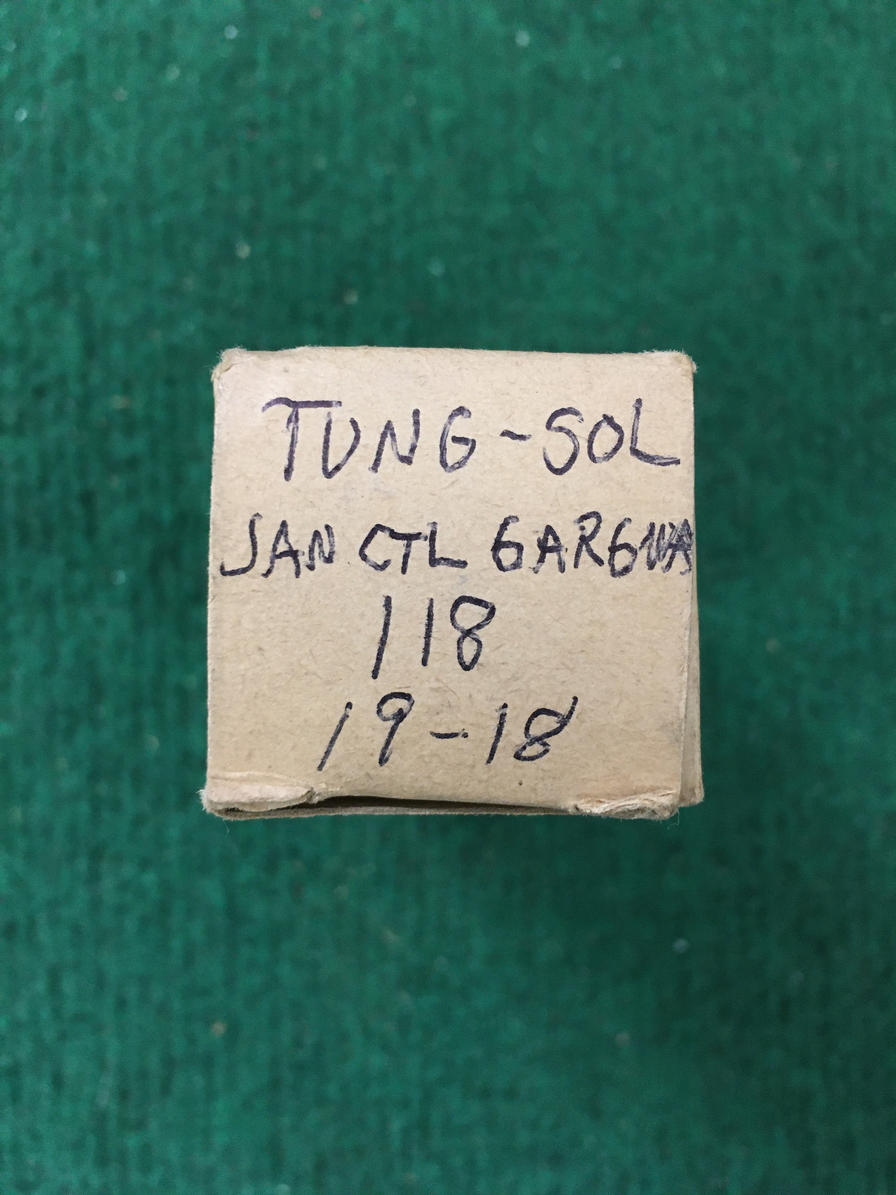 Tung-Sol JAN 6AR6WA Vacuum Tube * Tested 118