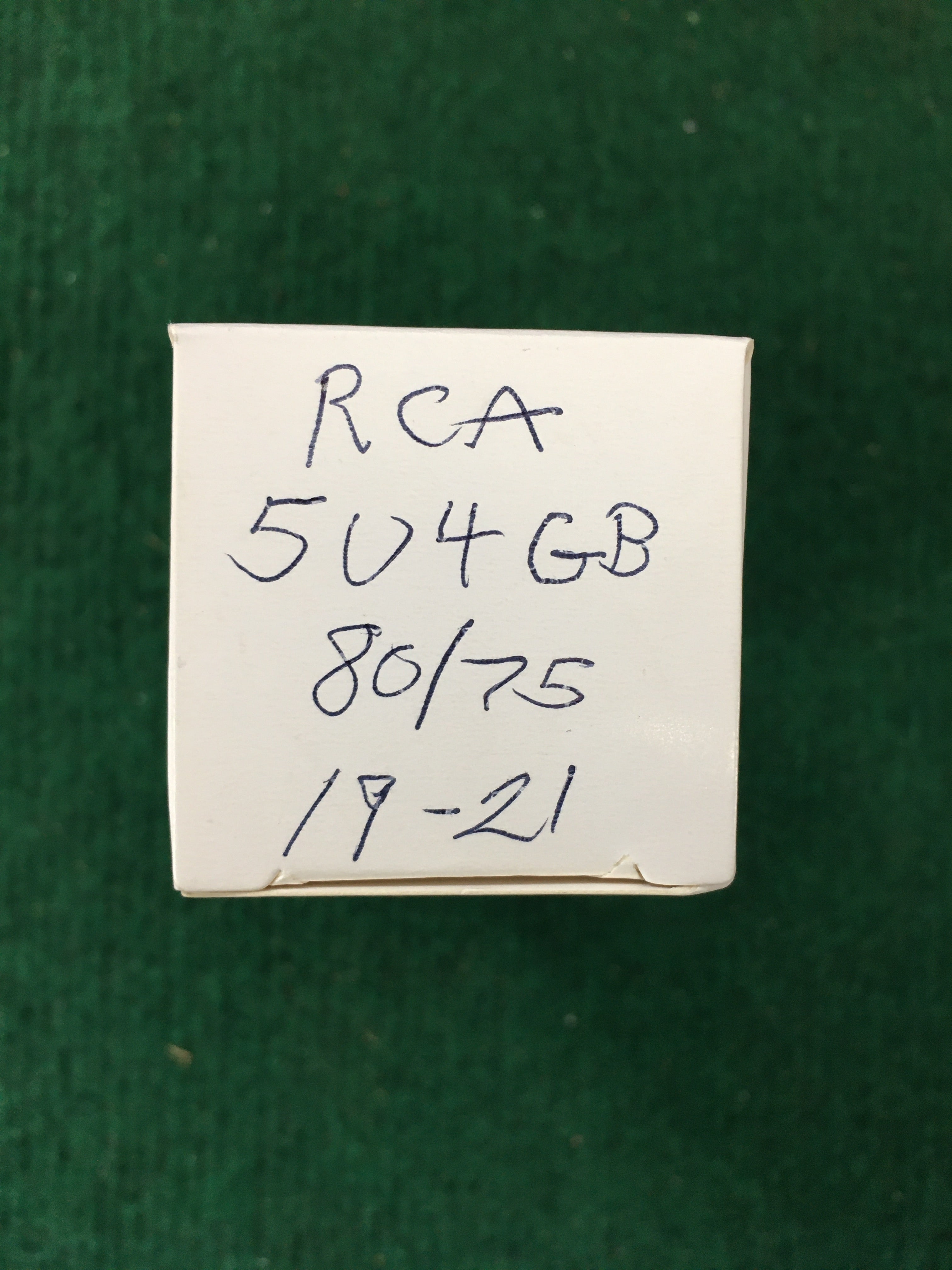 RCA 5U4 GB Vacuum Tube * Tested 80/75