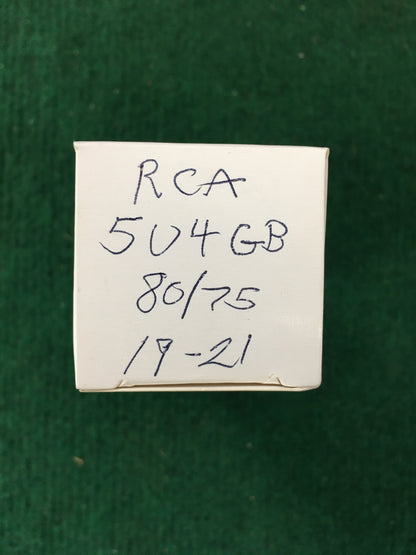 RCA 5U4 GB Vacuum Tube * Tested 80/75