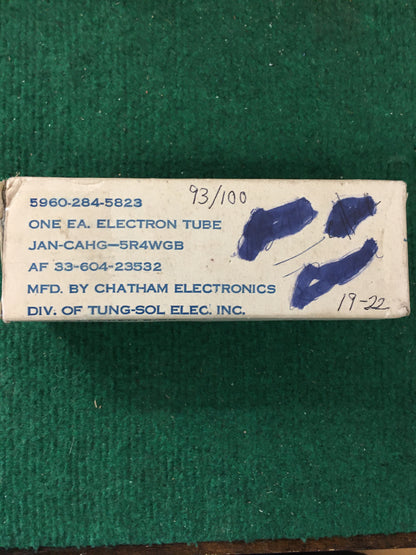 Tung-Sol JAN 5R4 WGB Vacuum Tube * Tested 93/100