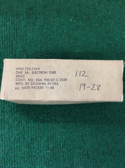 Sylvania 6DQ5 Vacuum Tube * Tested 112