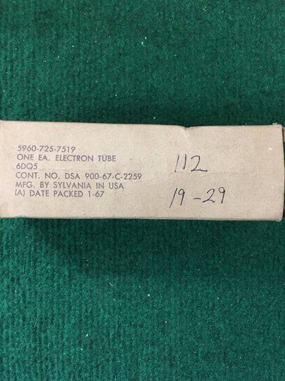Sylvania 6DQ5 Vacuum Tube * Tested 112