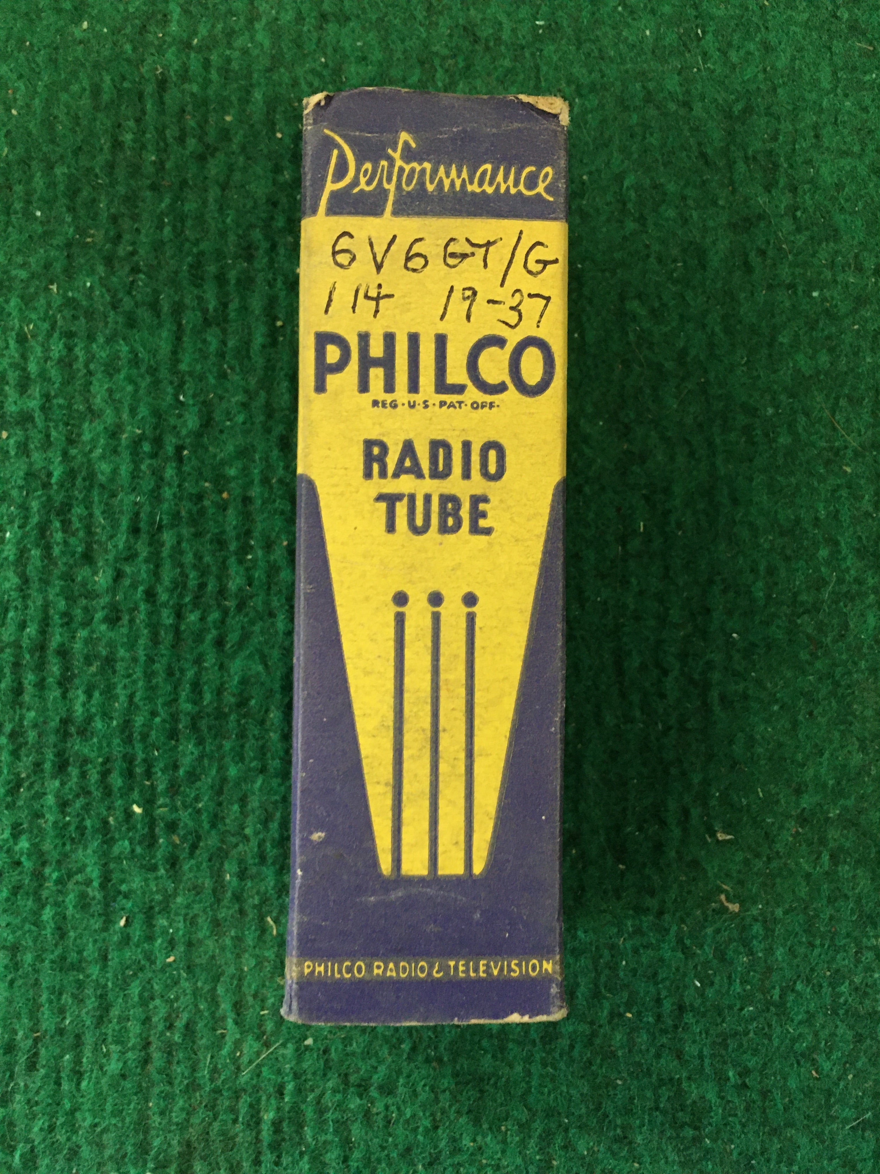 Philco 6V6 GT/G Vacuum Tube * Tested 114
