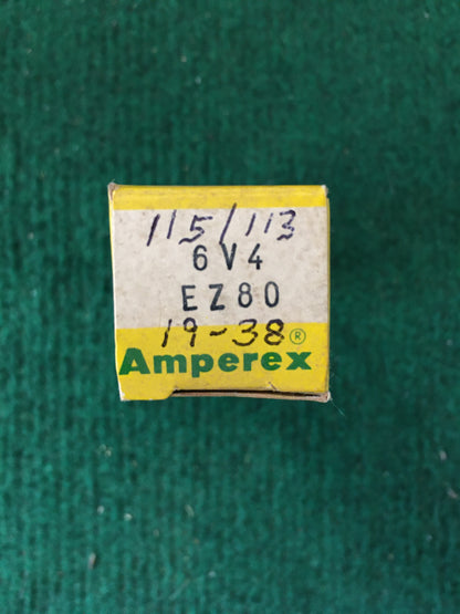 Amperex 6V4/EZ80 Vacuum Tube * Tested 115/113