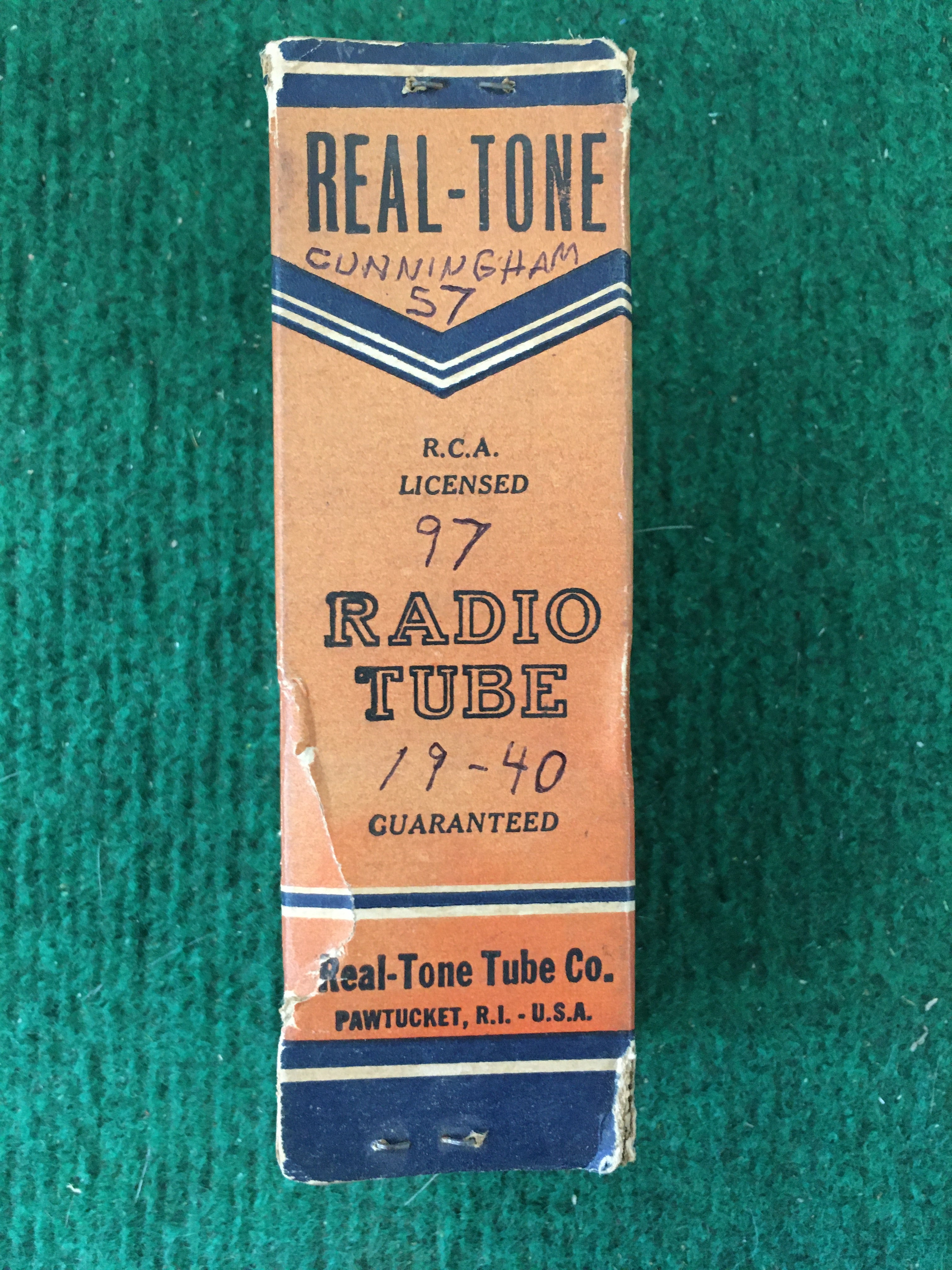 Cunningham Type 57 Vacuum Tube * Tested 97
