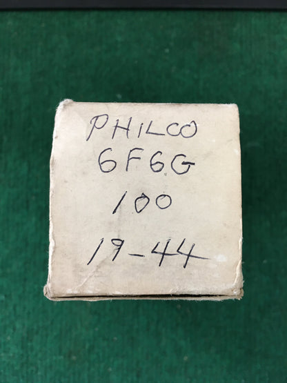 Philco 6F6G Vacuum Tube * Tested 100