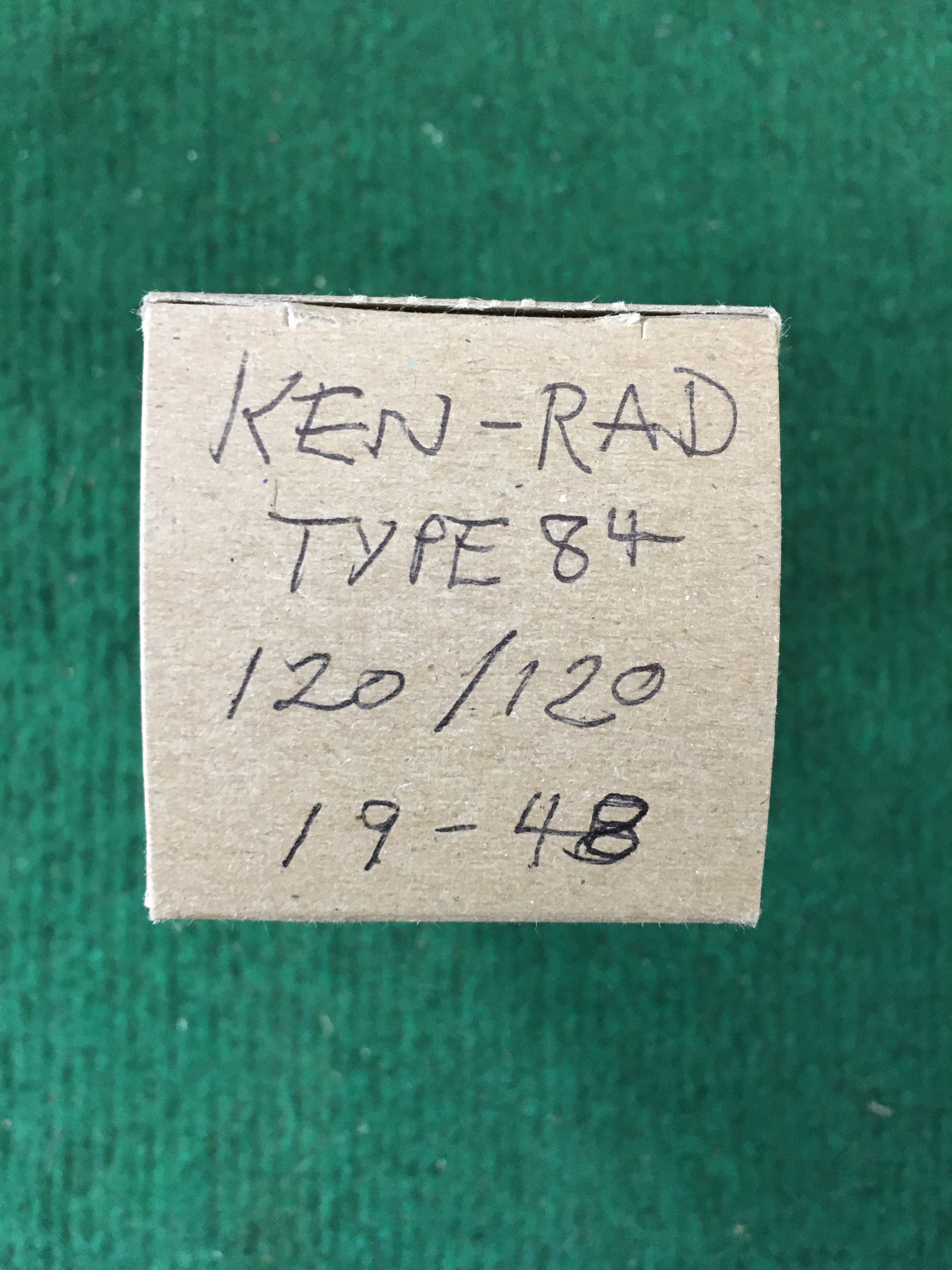 Ken-Rad Type 84 Vacuum Tube * Tested 120/120
