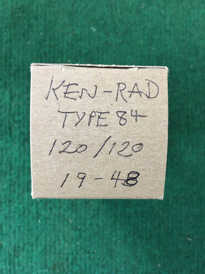 Ken-Rad Type 84 Vacuum Tube * Tested 120/120
