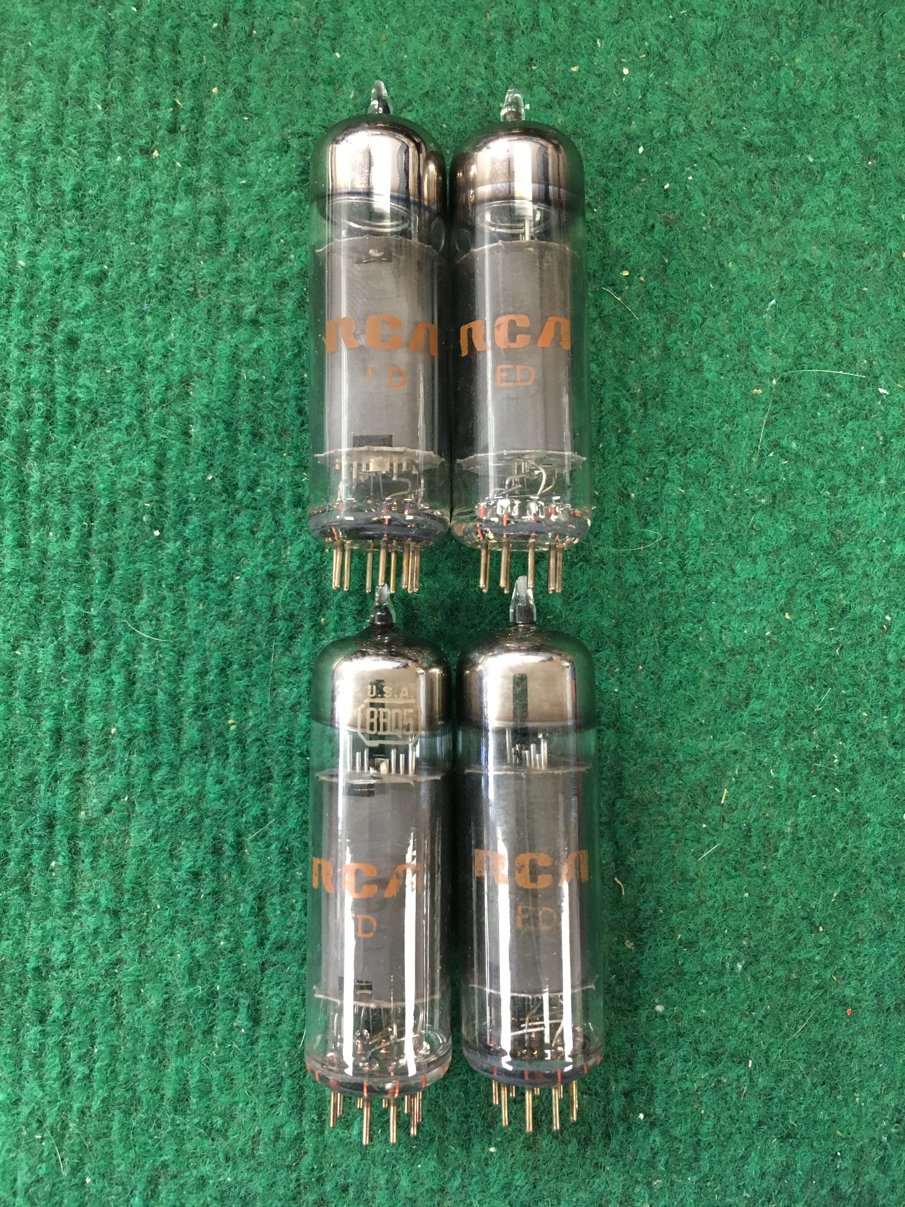 RCA 8BQ5 Vacuum Tube * Quad * Tested 105/110/93/95 * Great Sub for 6BQ8/EL84