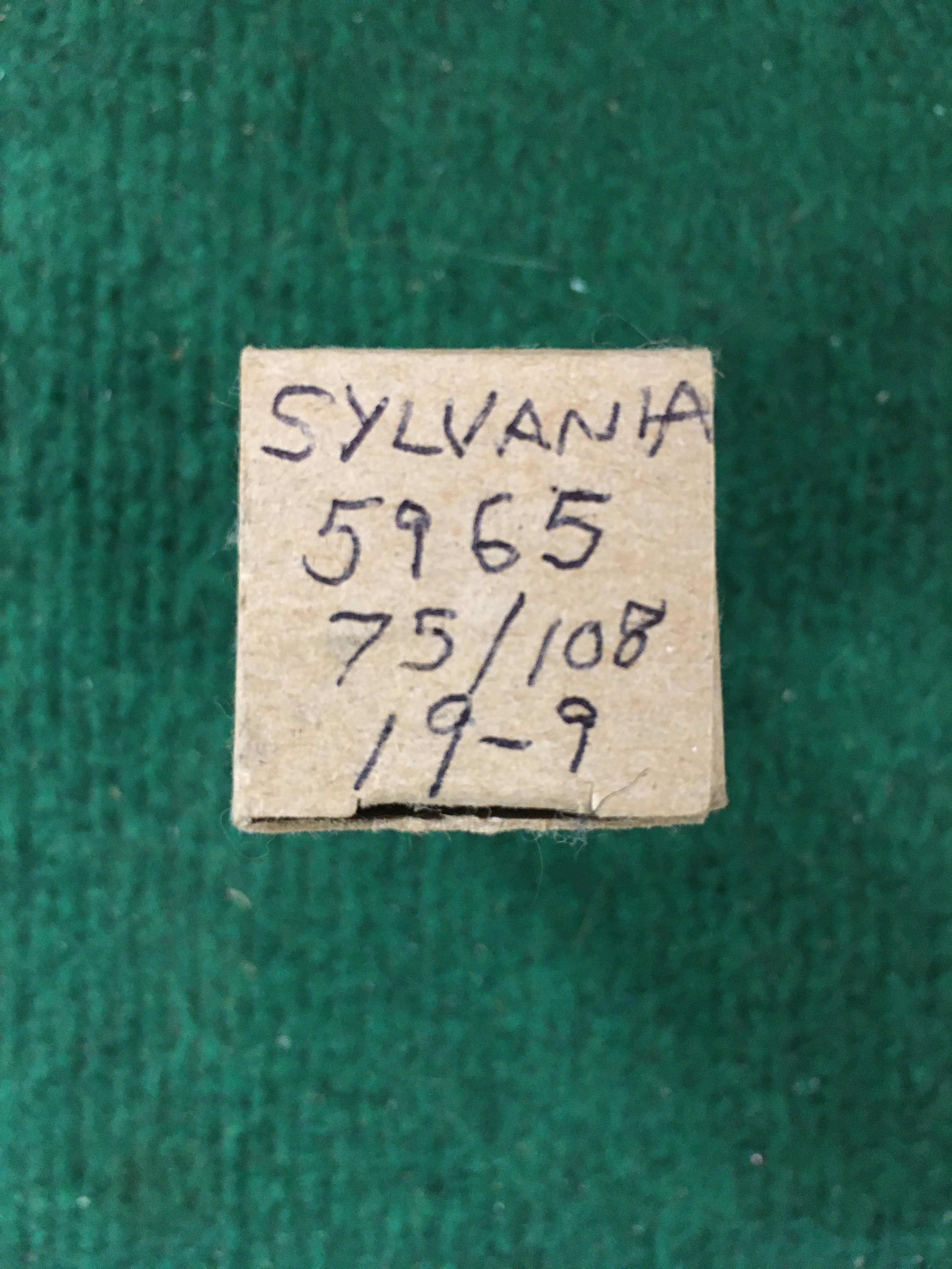 Sylvania 5965 Vacuum Tube * Tested 75/108