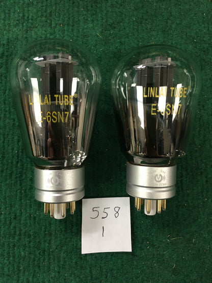 Linlai E-6SN7 Vacuum Tube * Matched Pair * NOS