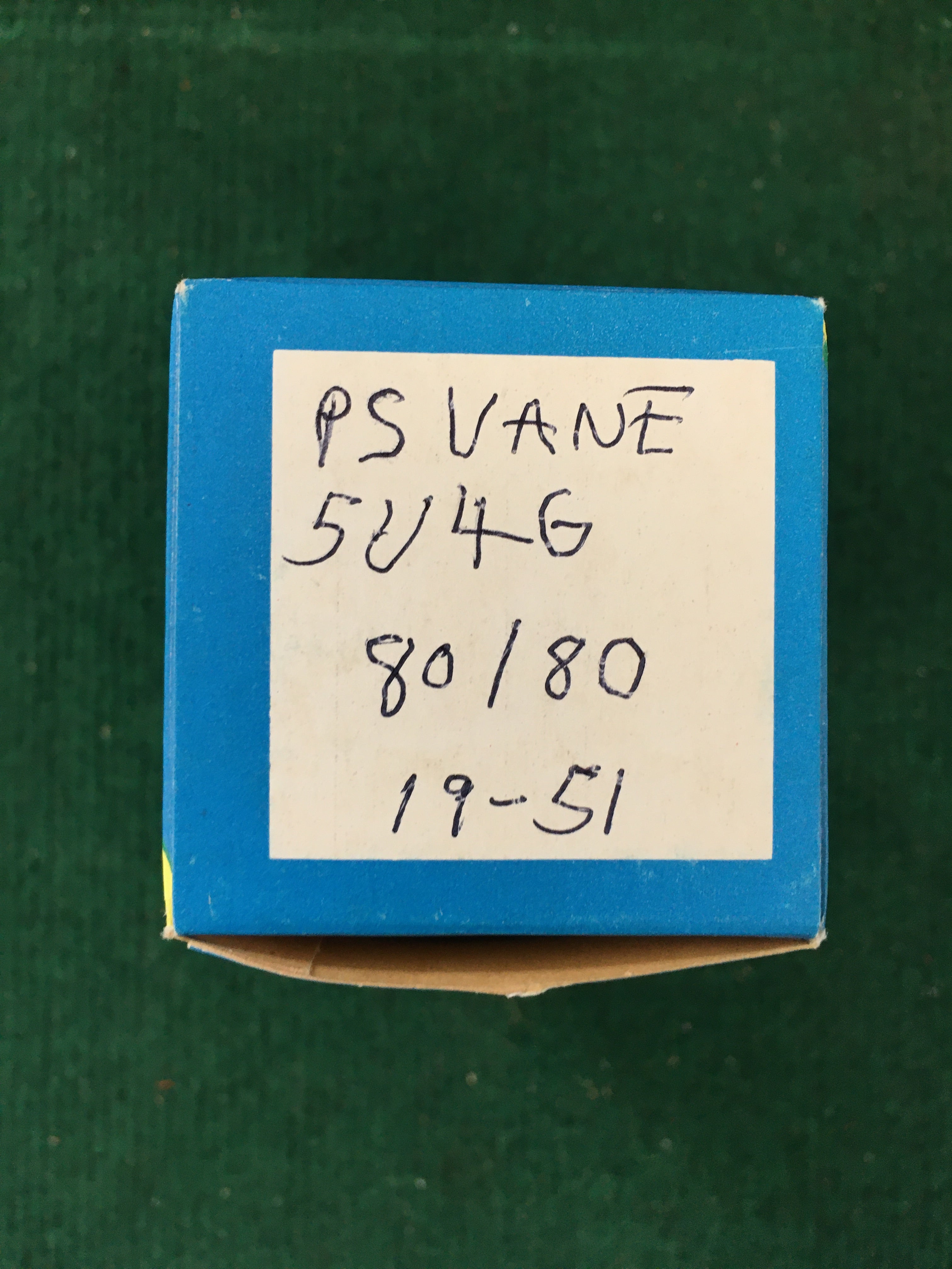 PSVANE 5U4G Vacuum Tube * Tested 80/80