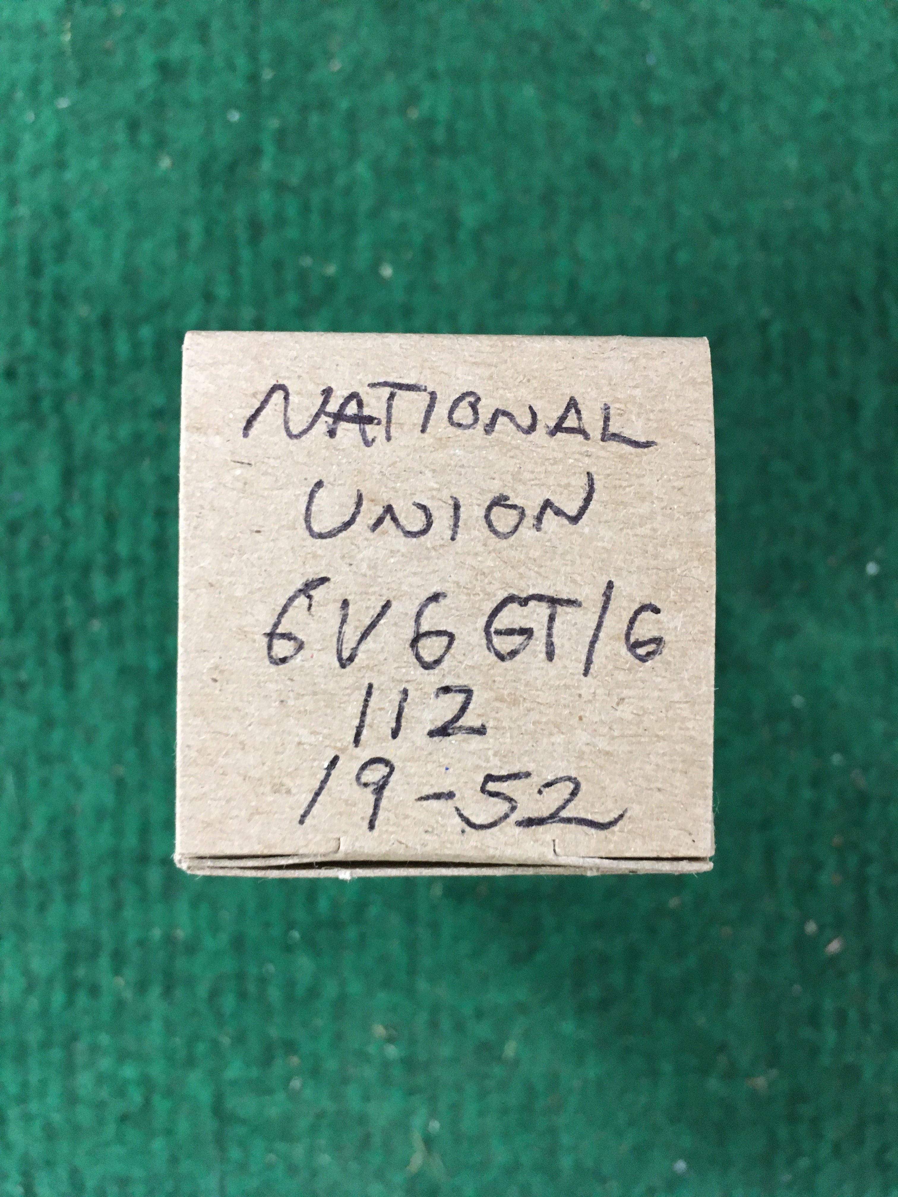 National Union 6V6 GT/G Vacuum Tube * Tested 112