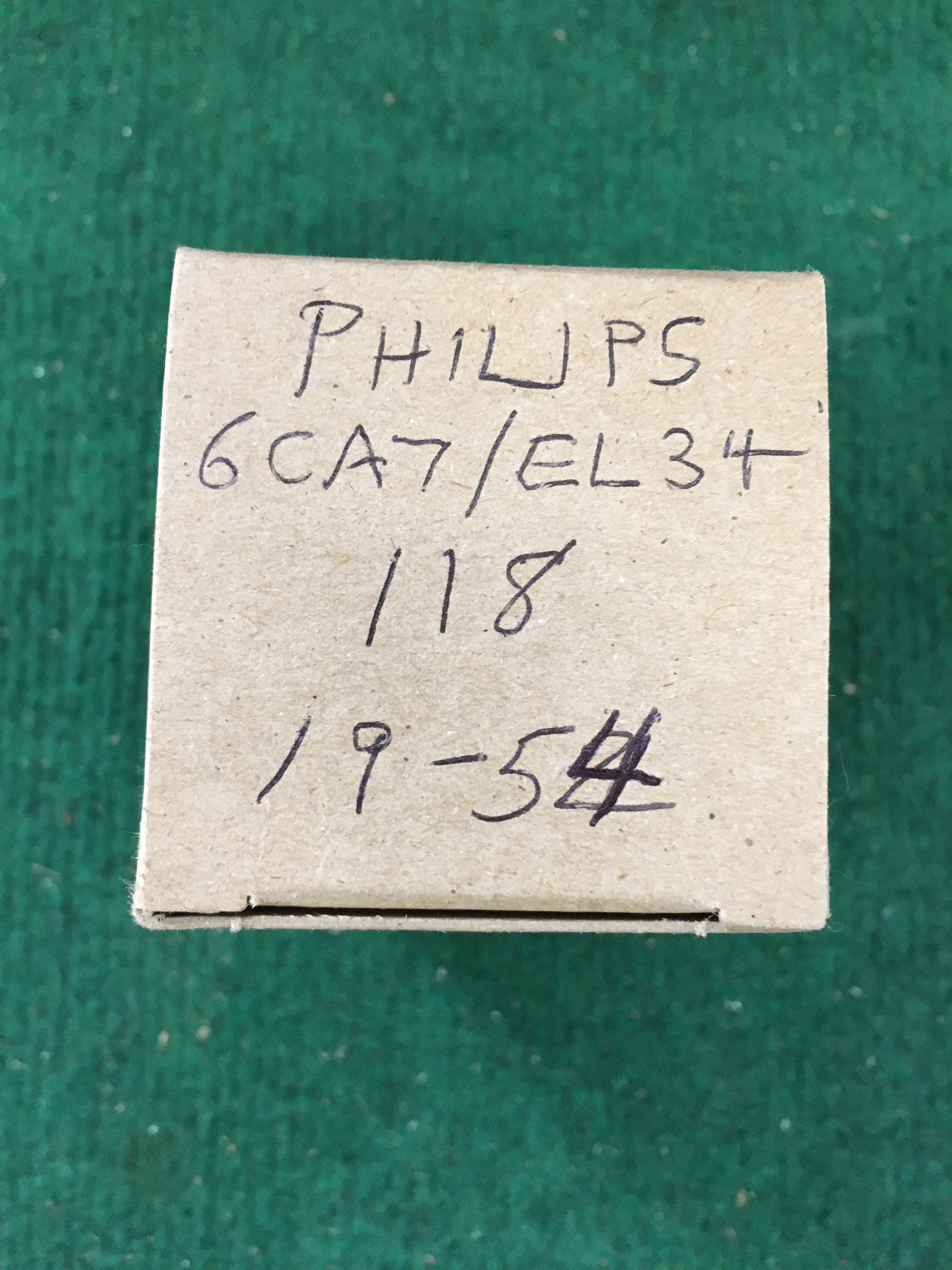 Philips 6CA7/EL34 Vacuum Tube * Tested 118