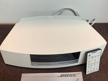 Bose Wave Music System Radio CD Player White w/ Remote & Instructions