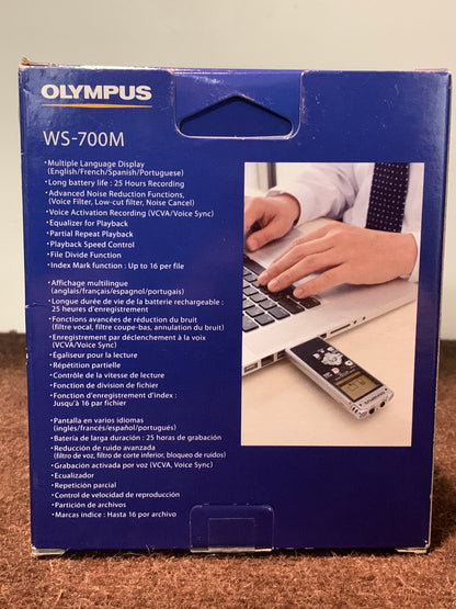 Olympus WS-700M MP3 Player Voice Recorder Micro SD Slot *NOS