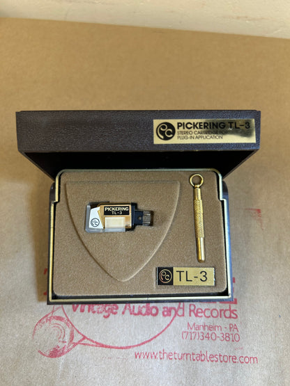 Pickering TL-3 Phono Cartridge and Stylus * Box * Very Low Hours * See PICS!