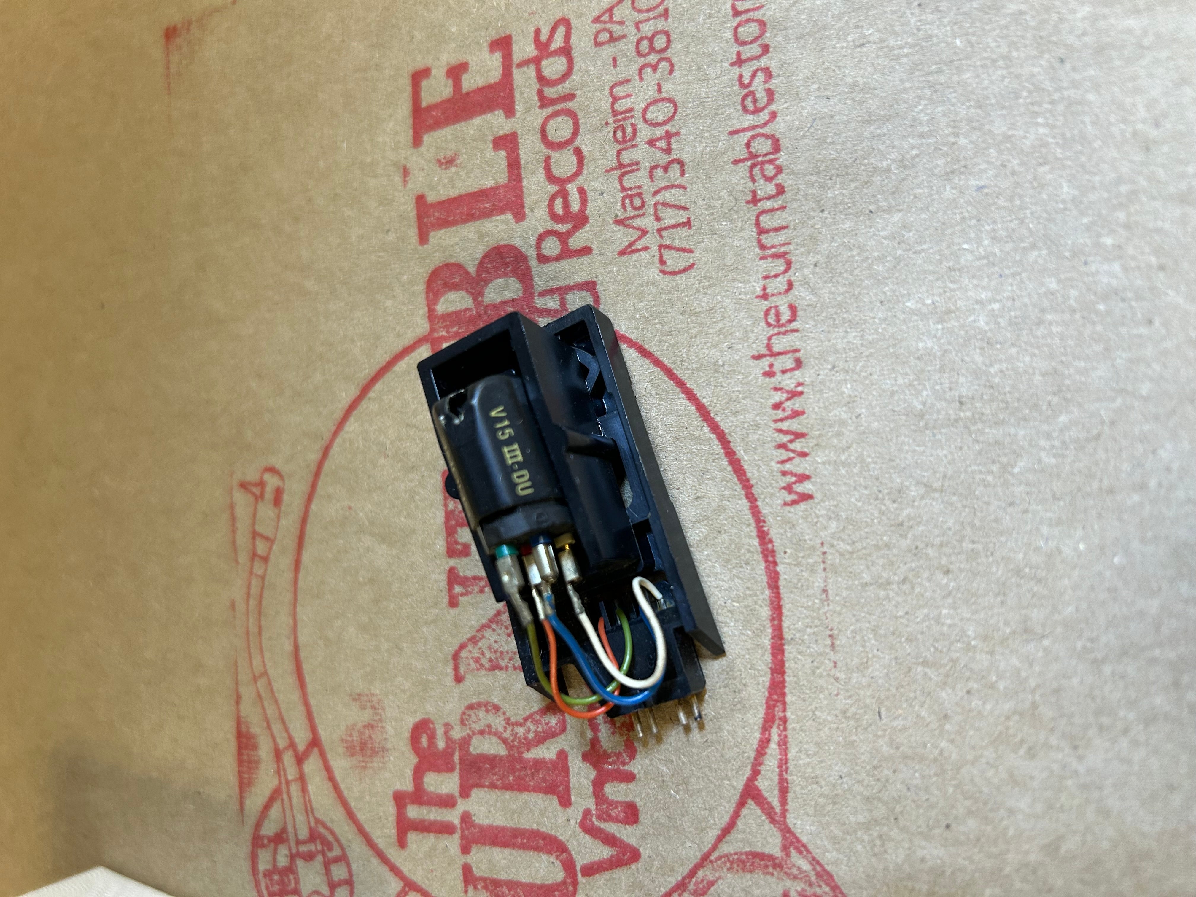 Dual Headshell with Shure V15-III Cartridge * No Stylus